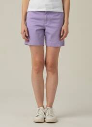 Short fermeture zippée sous rabat boutonné taille normale violet COUTURIST femme