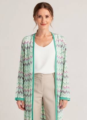 Gilet manches longues manches 3/4 vert SURKANA femme