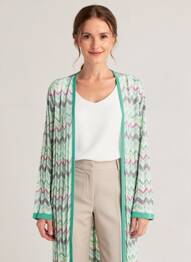 Gilet manches longues manches 3/4 vert SURKANA femme