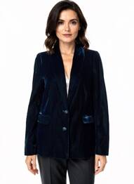 Blazer col châle bleu KING LOUIE femme