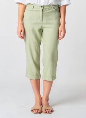 Pantacourt taille haute taille haute vert COUTURIST femme