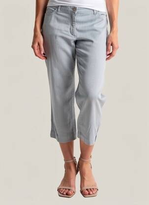 Pantacourt taille haute taille haute bleu COUTURIST femme