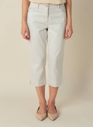 Pantacourt taille élastique taille normale gris COUTURIST femme