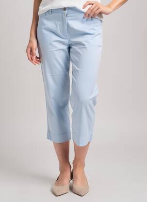 Pantacourt taille élastique taille normale bleu COUTURIST femme