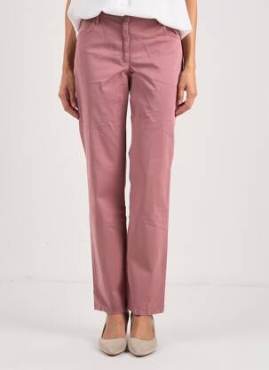 Pantalon droit stretch taille normale rose COUTURIST femme