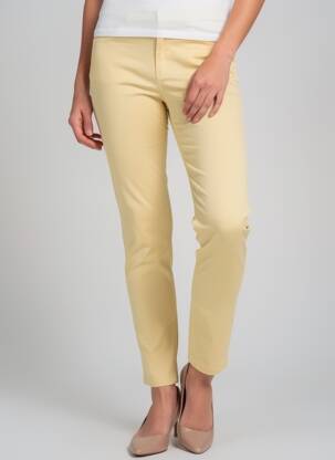 Pantalon slim poches jaune COUTURIST femme