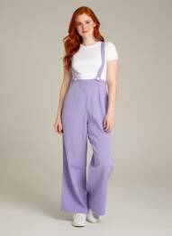 Salopette fines bretelles fines bretelles violet COUTURIST femme
