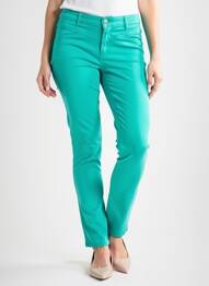 Pantalon slim stretch taille normale vert COUTURIST femme