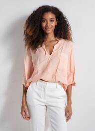 Blouse manches 3/4 manches 3/4 rose COUTURIST femme