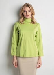 Sous-pull stretch manches longues vert COUTURIST femme