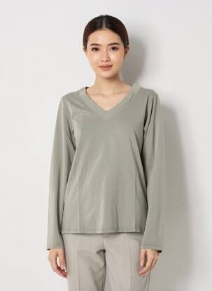 T-shirt manches longues manches longues vert COUTURIST femme