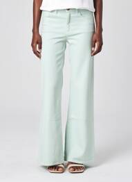 Pantalon flare coupe évasée bleu COUTURIST femme