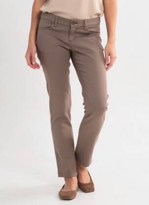 Pantalon slim poches marron COUTURIST femme