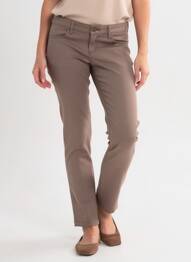 Pantalon slim poches marron COUTURIST femme