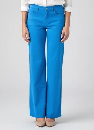 Pantalon flare coupe évasée bleu COUTURIST femme