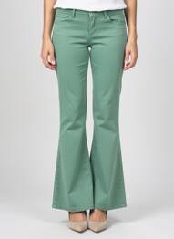 Pantalon flare coupe évasée vert COUTURIST femme