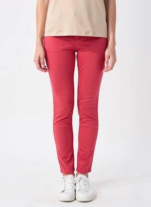 Pantalon slim poches rouge COUTURIST femme