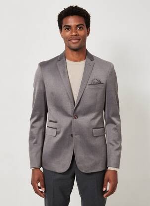 Blazer coupe cintrée gris HAFNIUM homme