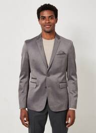 Blazer coupe cintrée gris HAFNIUM homme