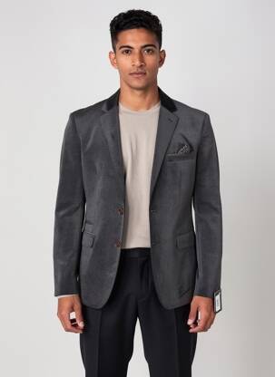 Blazer tissage chiné gris HAFNIUM homme