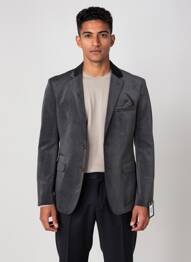 Blazer tissage chiné gris HAFNIUM homme