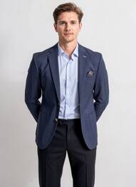 Blazer coupe cintrée bleu HAFNIUM homme