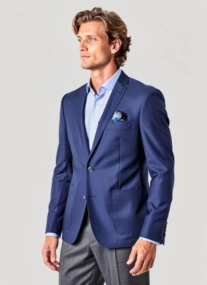 Blazer coupe cintrée bleu HAFNIUM homme