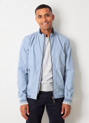 Blouson poches bleu HAFNIUM homme