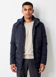 Doudoune manches longues a capuche bleu HAFNIUM homme