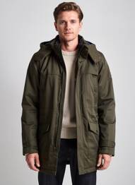 Parka capuche amovible a capuche vert HAFNIUM homme