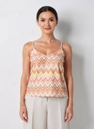 Top stretch fines bretelles rose GARCIA femme