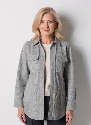 Veste casual poches gris OLSEN femme