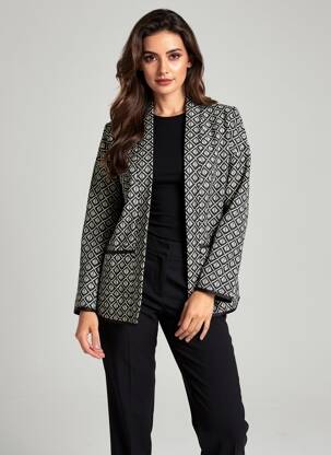 Veste chic poches noir SOYACONCEPT femme