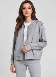 Veste casual poches gris SOYANG femme