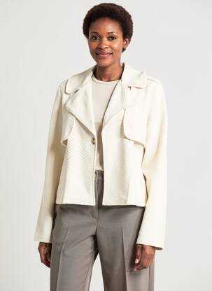 Veste casual epaulette beige STREET ONE femme