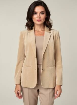 Blazer coupe cintrée beige STREET ONE femme