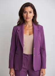 Blazer poignets boutonnés violet GEISHA femme