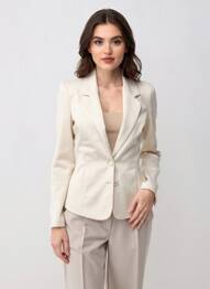 Blazer coupe cintrée beige SOYACONCEPT femme
