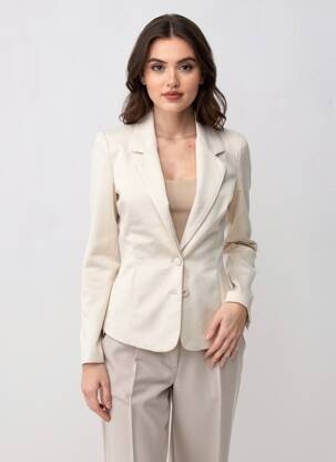 Blazer coupe cintrée beige SOYACONCEPT femme