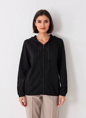 Gilet manches longues stretch noir BREIZH ANGEL femme