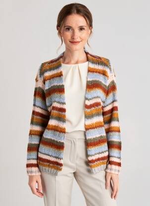 Gilet manches longues stretch orange GEISHA femme