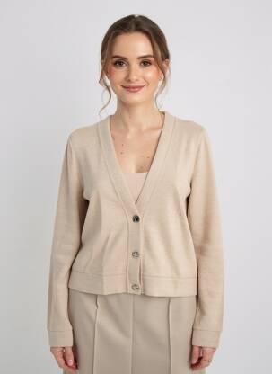 Gilet manches longues stretch marron STREET ONE femme