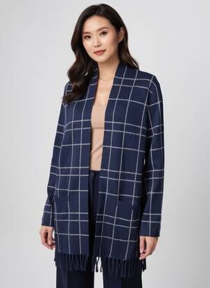 Gilet manches longues manches longues bleu OLSEN femme