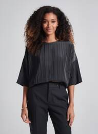 Top stretch manches courtes noir ONLY femme