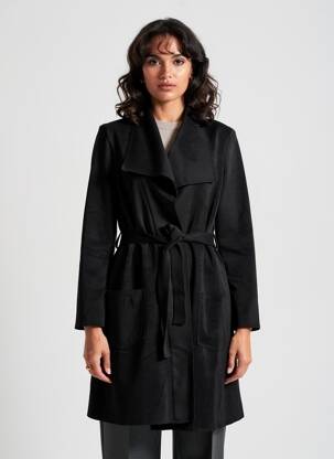 Trench poches sans capuche noir ONE O ONE femme