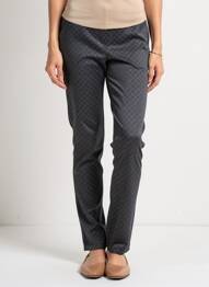 Pantalon slim taille élastique taille haute gris GUY DUBOUIS femme