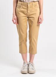 Pantacourt stretch taille normale beige IMPAQT femme