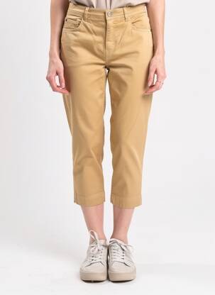 Pantacourt stretch taille normale beige IMPAQT femme