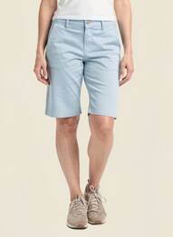 Bermuda taille à pinces taille normale bleu IMPAQT femme