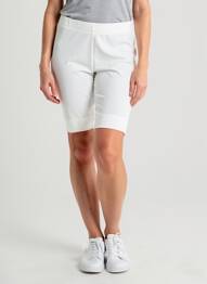 Cycliste effet matière satinée taille normale blanc MAT. femme